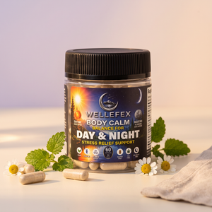 Body Calm Day & Night Stress Relief Supplement Capsules