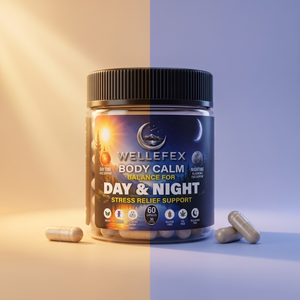 Body Calm Day & Night Stress Relief Supplement Capsules