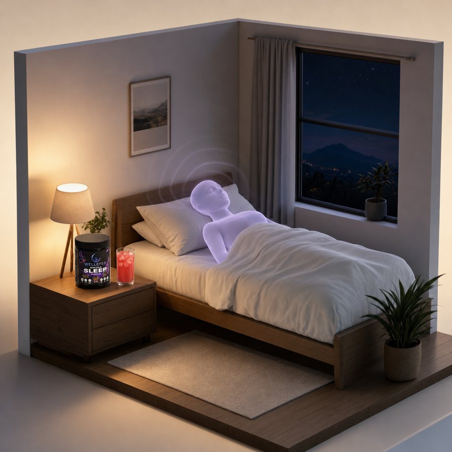 Body Calm on the nightstand while you sleep